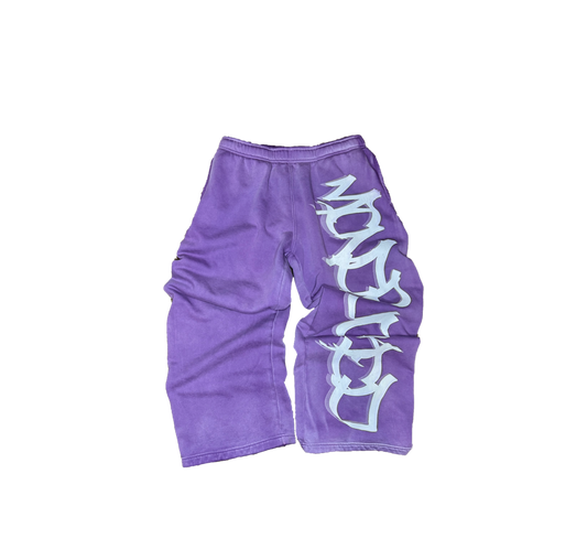 MF Glow In The Dark Sweat Pants (Washed Purple)