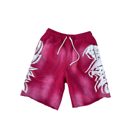 MF Glow In The Dark Shorts (Burgundy Red)