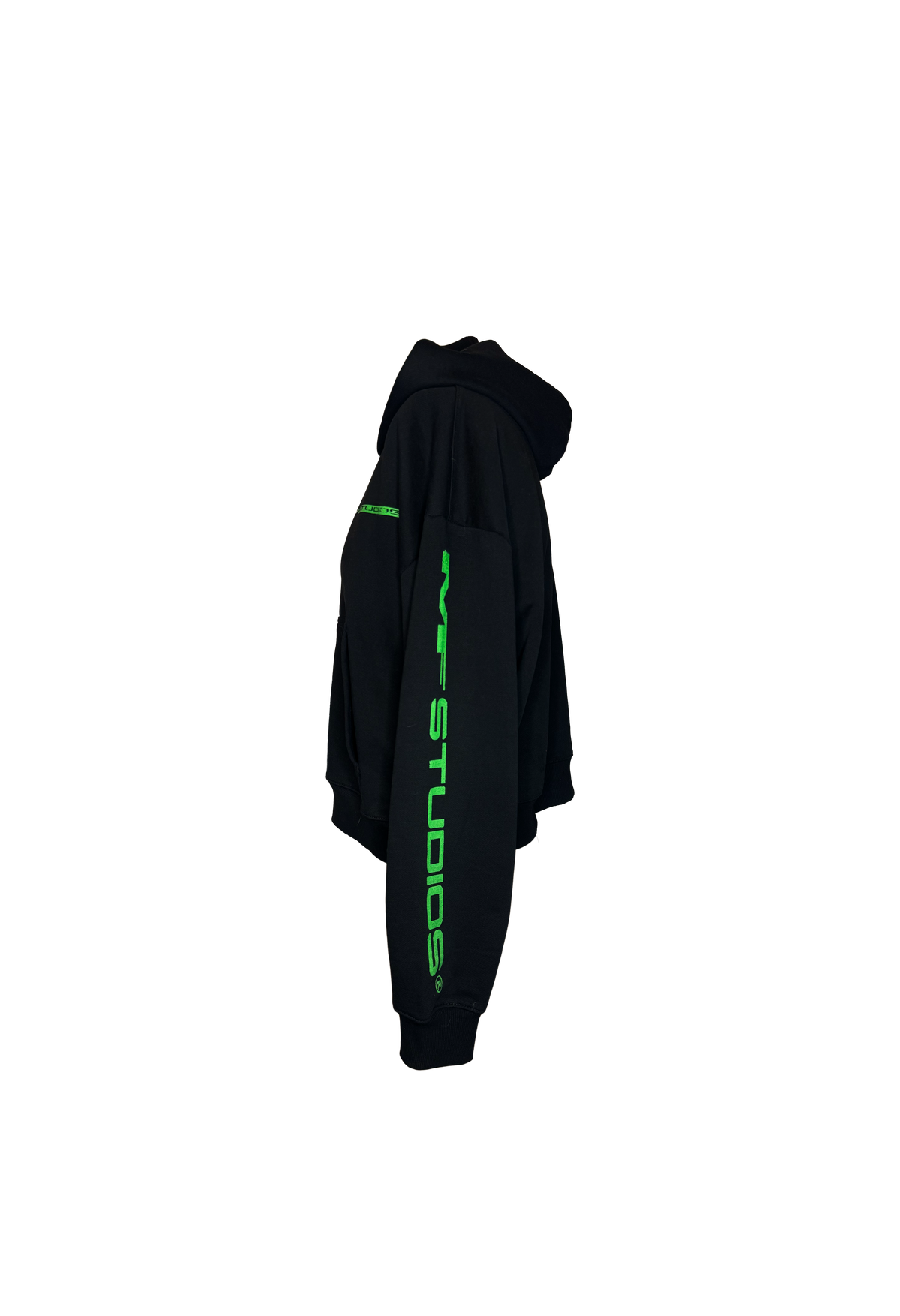 MF Studios® Cropped Zip Up Hoodie (Slime Green)